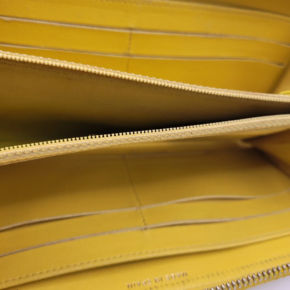 Chanel Yellow Quilted Leather Wallet